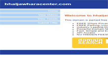 Tablet Screenshot of hhaljawharacenter.com